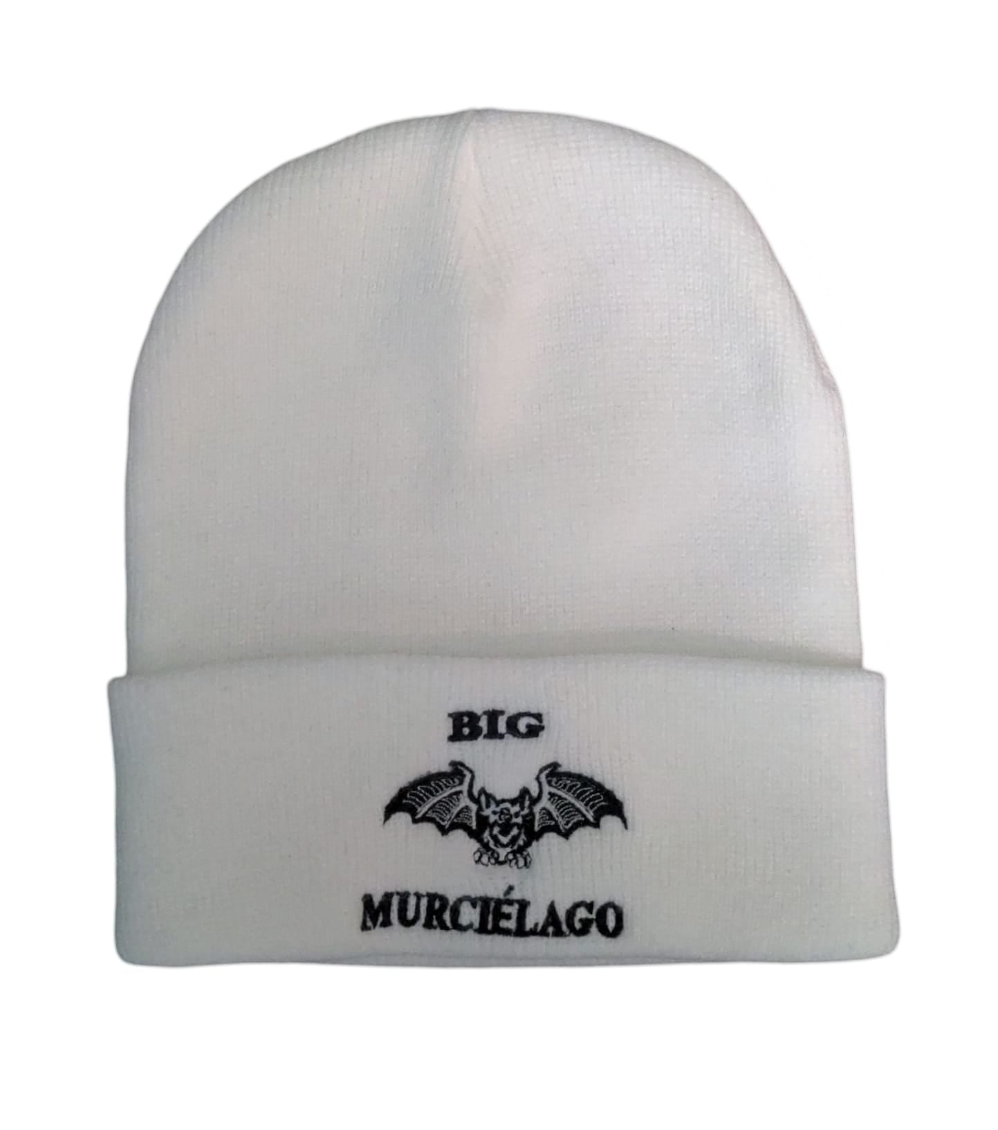 White Big Murciélago Beanie